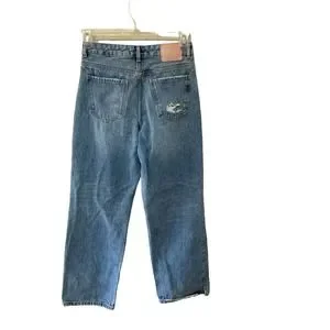 Zara Jeans Zara Jeans High Rise Waist Distressed Raw Hem Wide